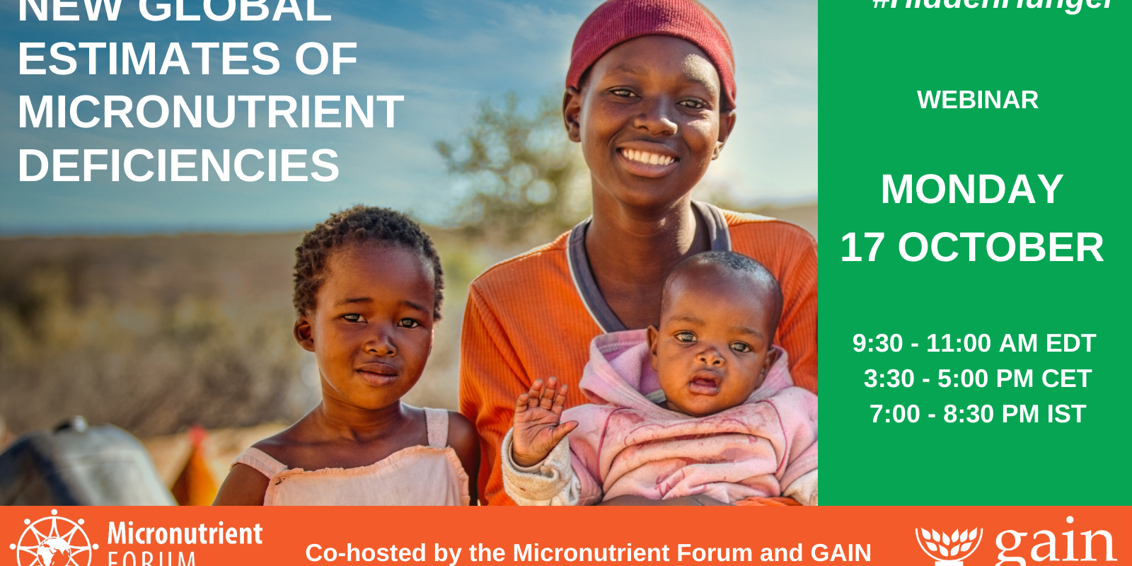 Micronutrient Forum to Highlight Hidden Malnutrition Crisis